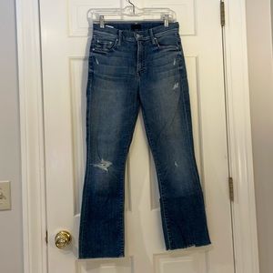Mother Insider Crop Fray 28 jeans